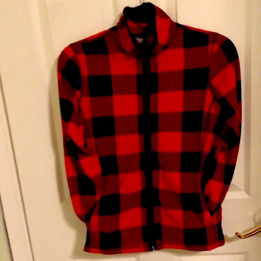 ♥️ Plaid fleece jacket ♥️ XS